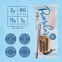 Pamela's Products close-up of an extra-large fig cookie highlighting texture and chewiness