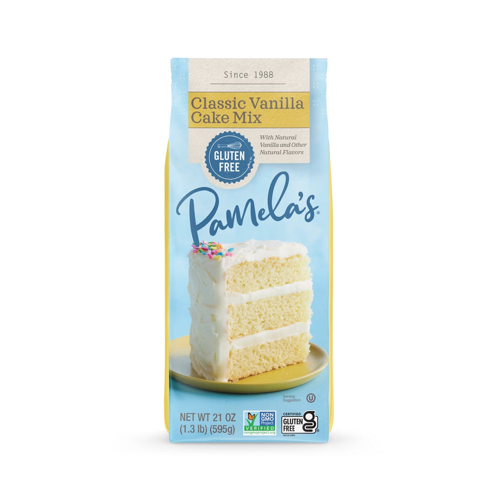 Pamela's Products styled in a kitchen setting showing family-friendly baking lifestyle