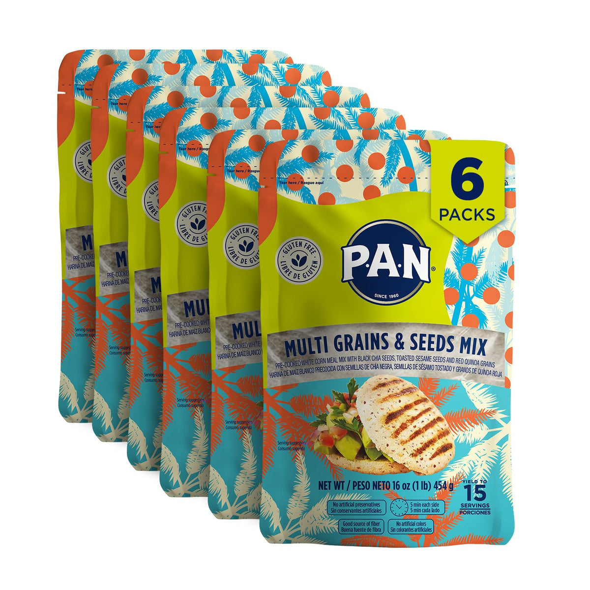 P.A.N. front packaging showing multi-grain mix and benefits
