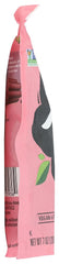 Panda close-up of chewy raspberry licorice texture highlighting real fruit