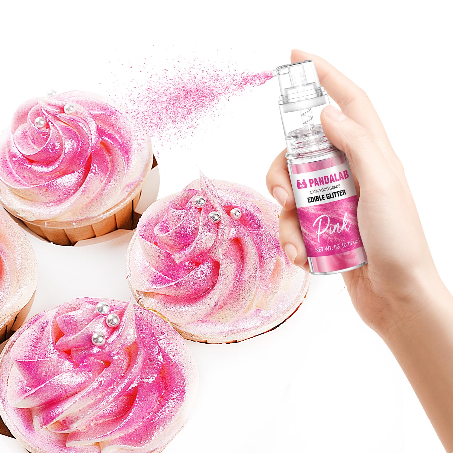 Pandalab adding shimmer to cocktail, creates eye-catching drink sparkle