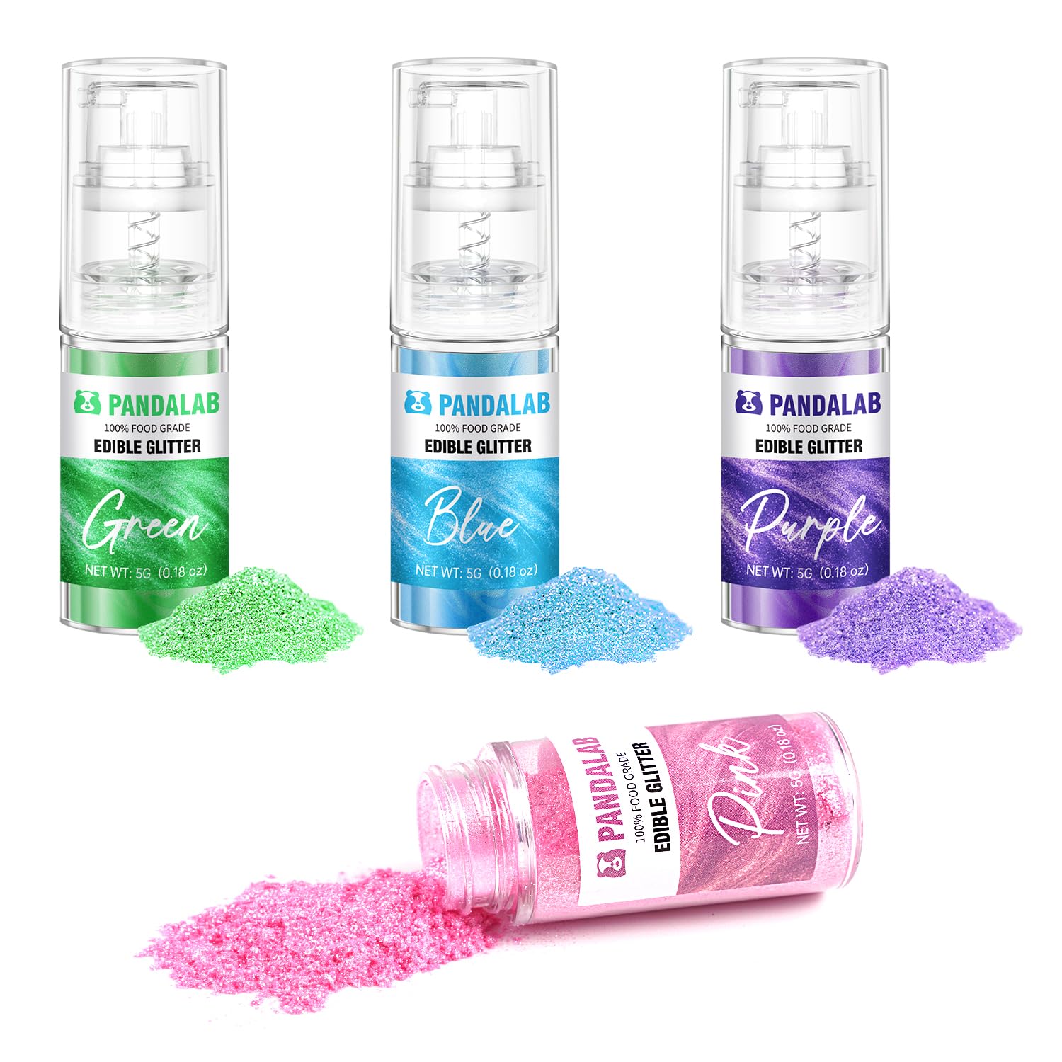 Pandalab party table display with glittered desserts, boosts celebration visuals