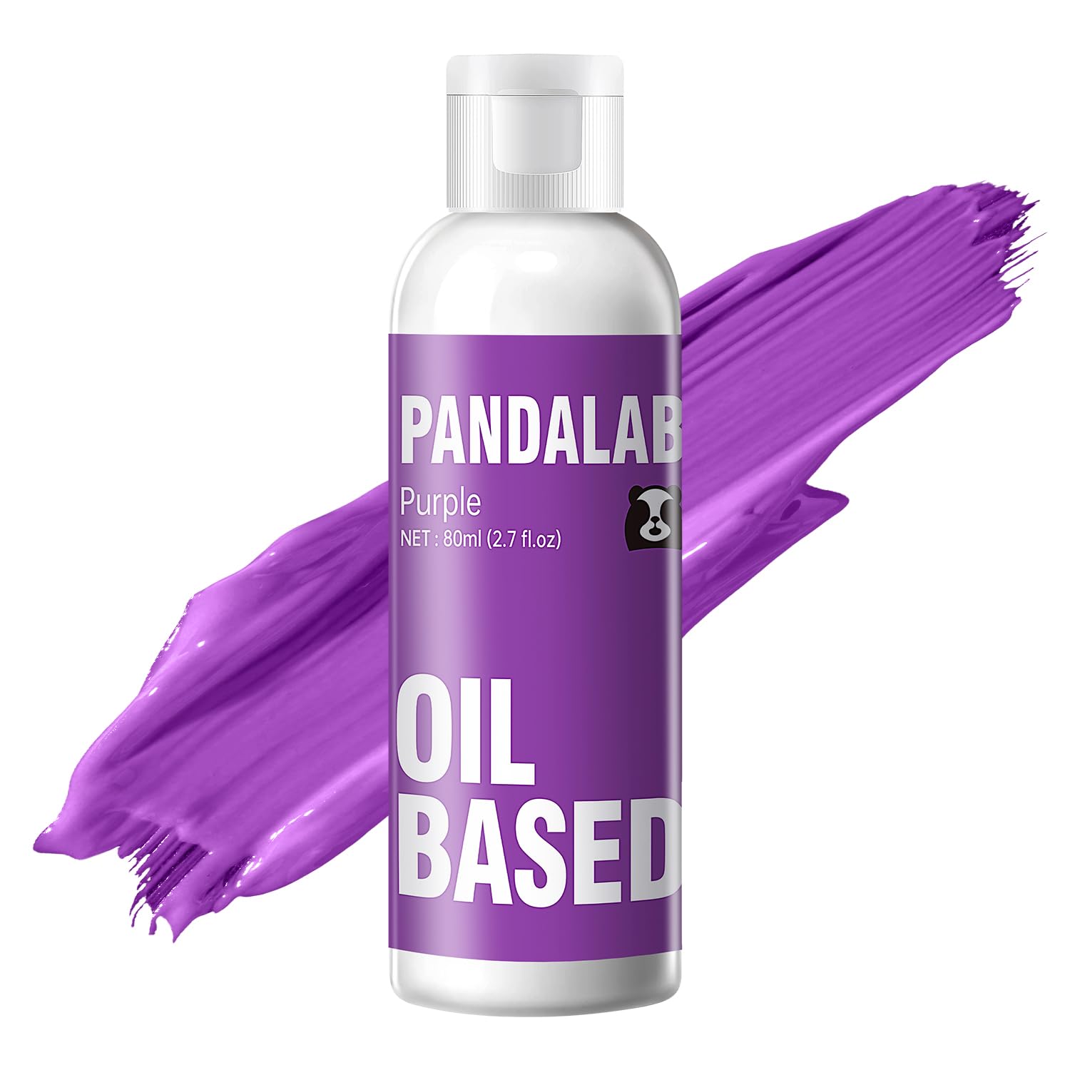 Pandalab purple close-up droplet illustrating smooth oil texture for even coloring
