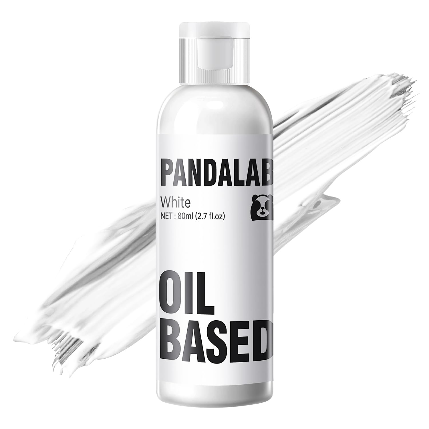 Pandalab white oil dye close-up texture demonstrating smooth pourability and consistency