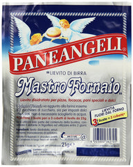 Paneangeli loose yeast and dried sourdough texture detail highlighting natural flavor