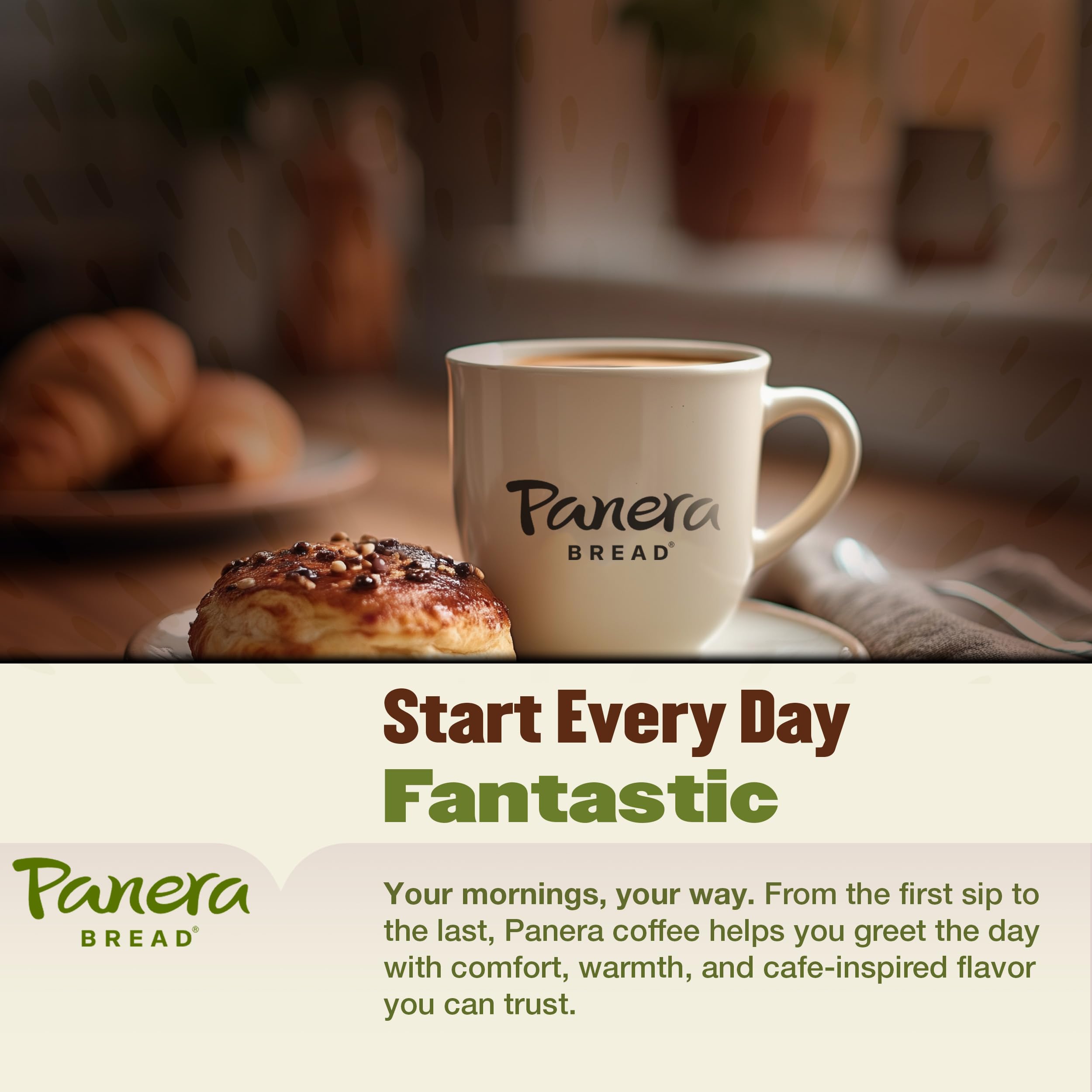Panera pod inside Keurig-compatible brewer for fast single-serve brewing