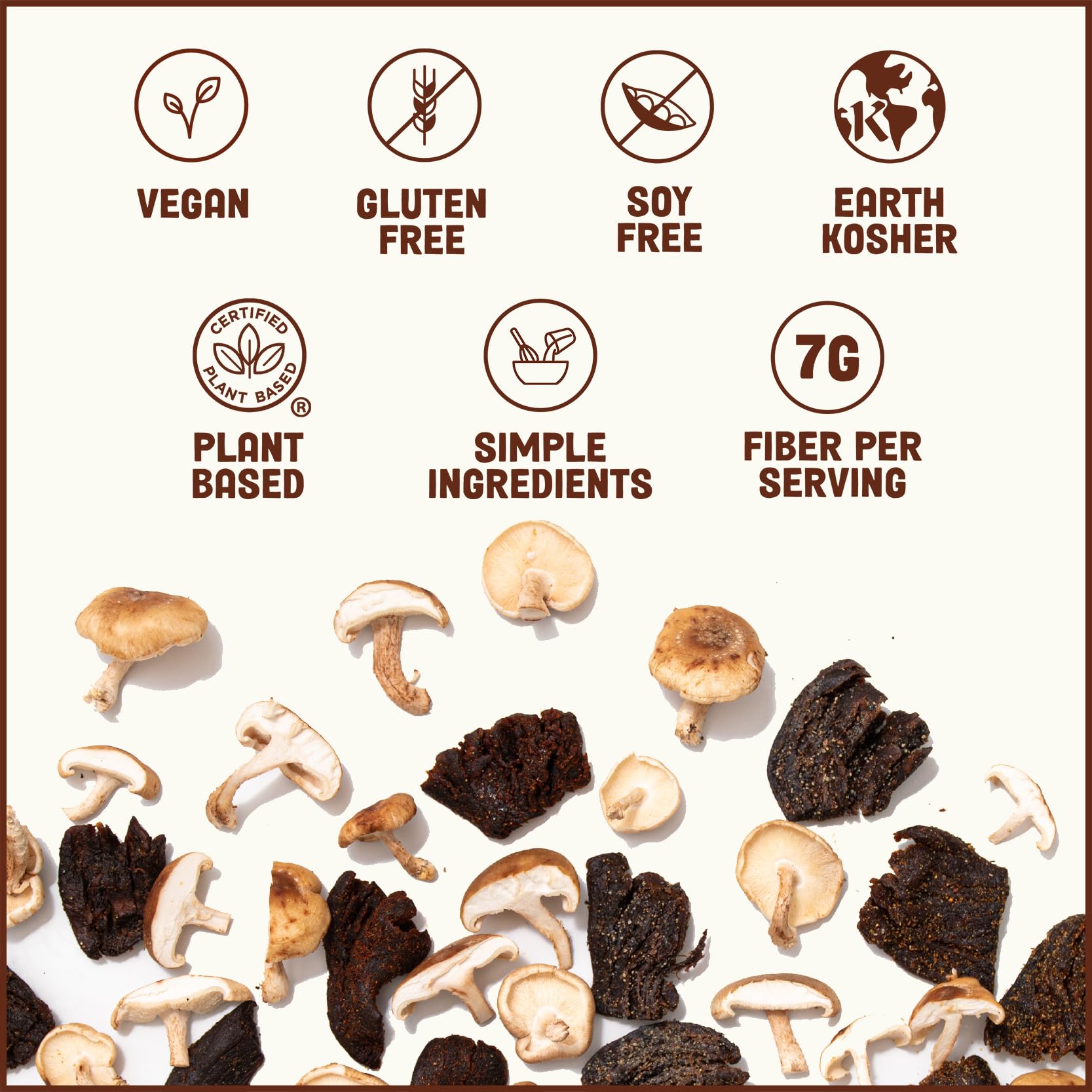 Pan's close-up of shiitake texture highlighting meaty chew and umami benefit