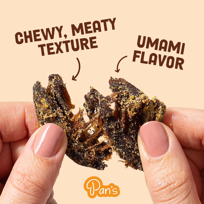 Pan's jerky pieces on salad adding savory crunch and fiber boost