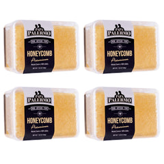 Papa Palermo front packaging showing 4-pack honeycomb, natural gourmet appeal