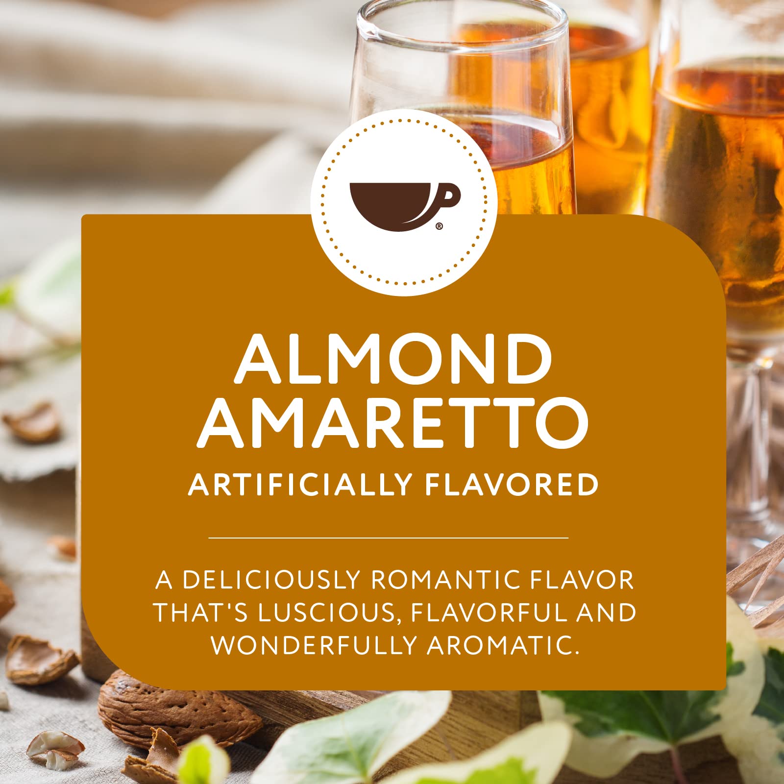 Paramount Roasters brewed cup emitting almond amaretto aroma for enjoyment