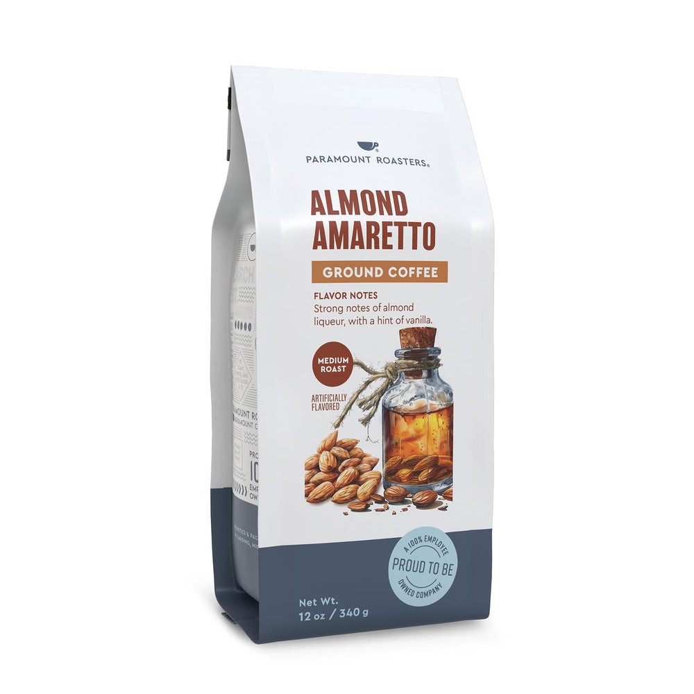 Paramount Roasters front package showing product and flavor benefits