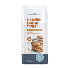 Paramount Roasters front packaging showing 12oz bag and flavor, highlights fresh aroma