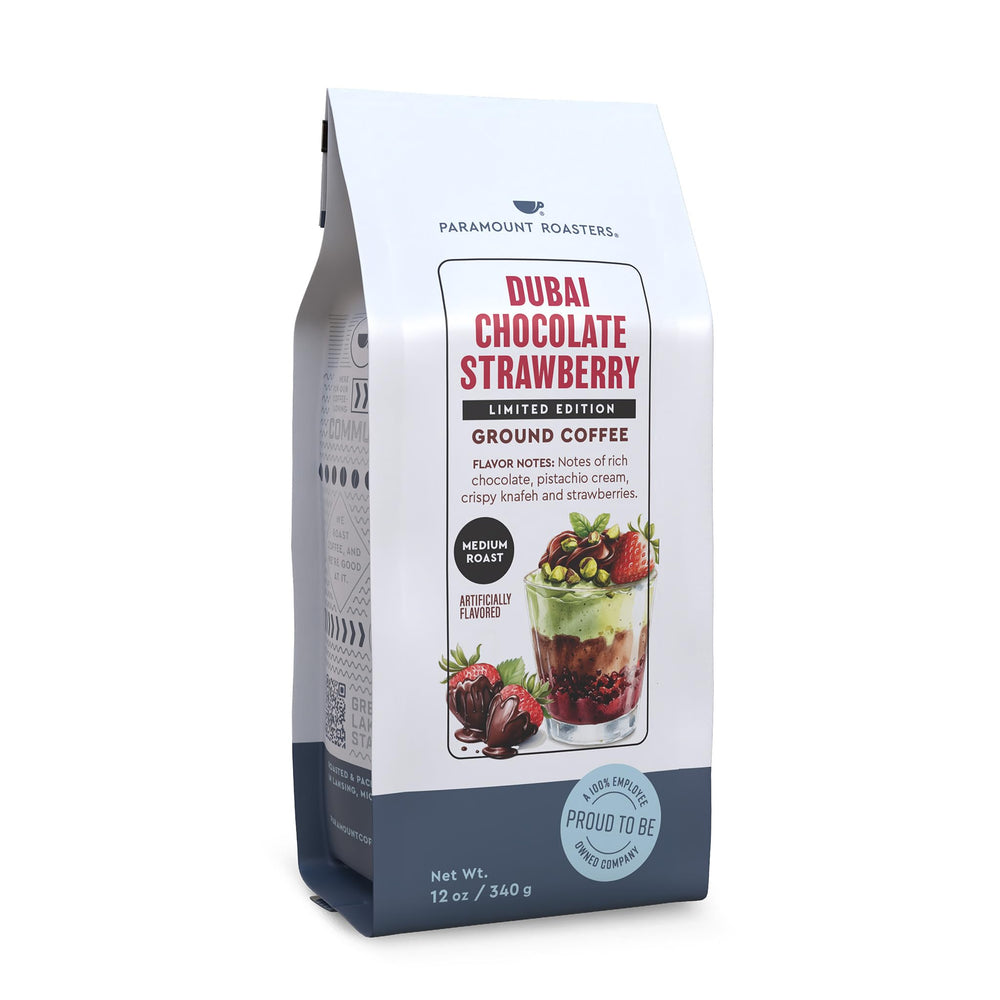 Paramount Roasters front packaging showing dessert-inspired design and limited edition