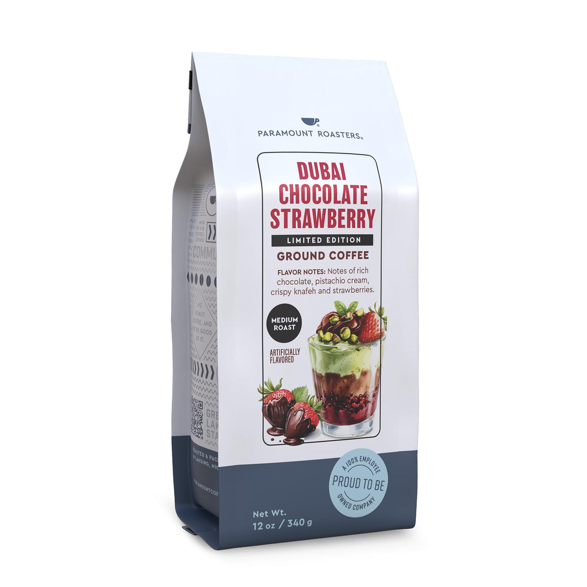 Paramount Roasters front packaging showing dessert-inspired design and limited edition