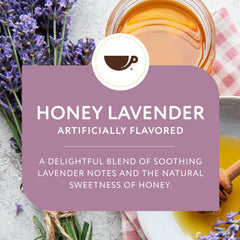 Paramount Roasters brewed cup overhead showing honey-lavender aroma and appealing crema