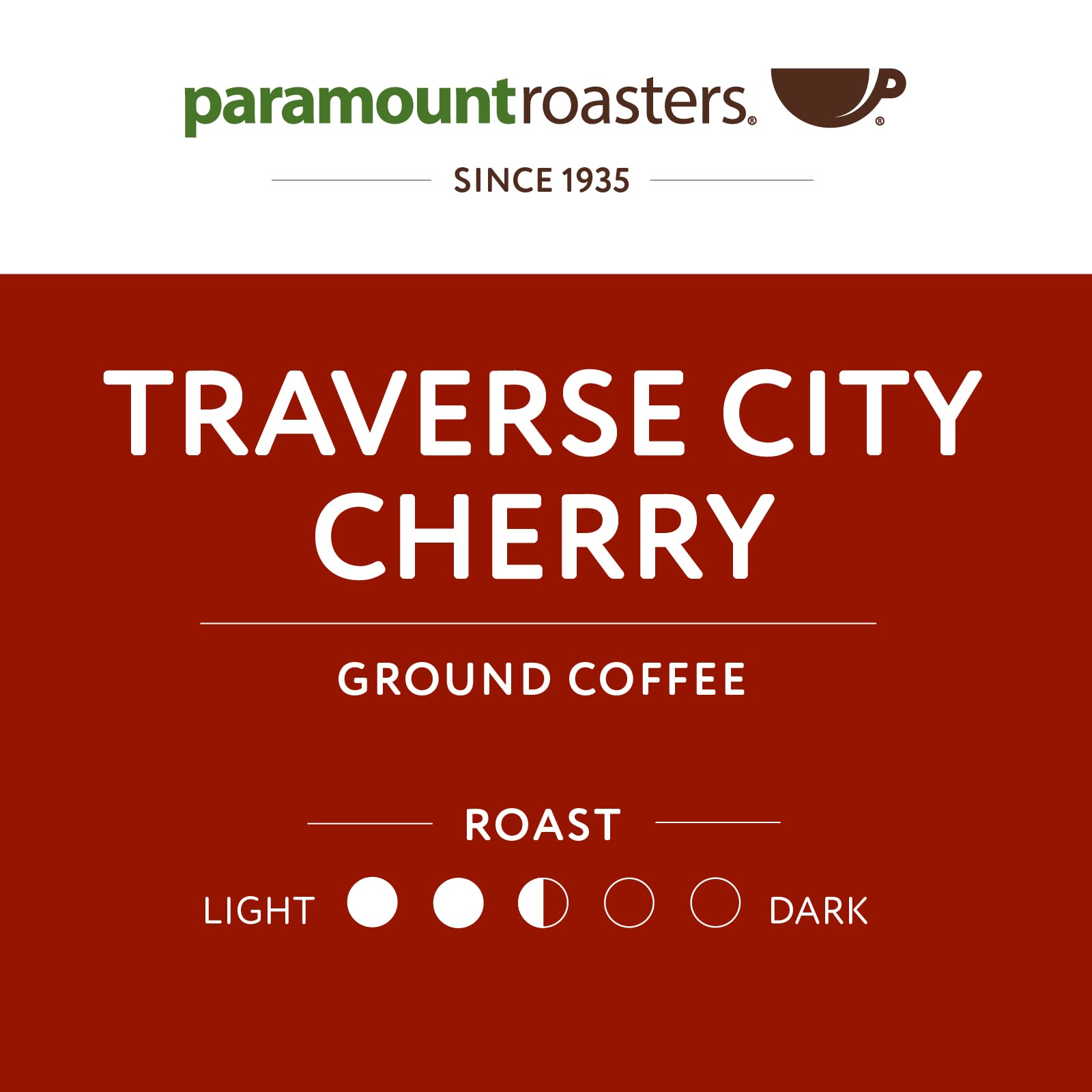 12 oz bag next to measuring spoon showing Paramount Roasters portion size advantage