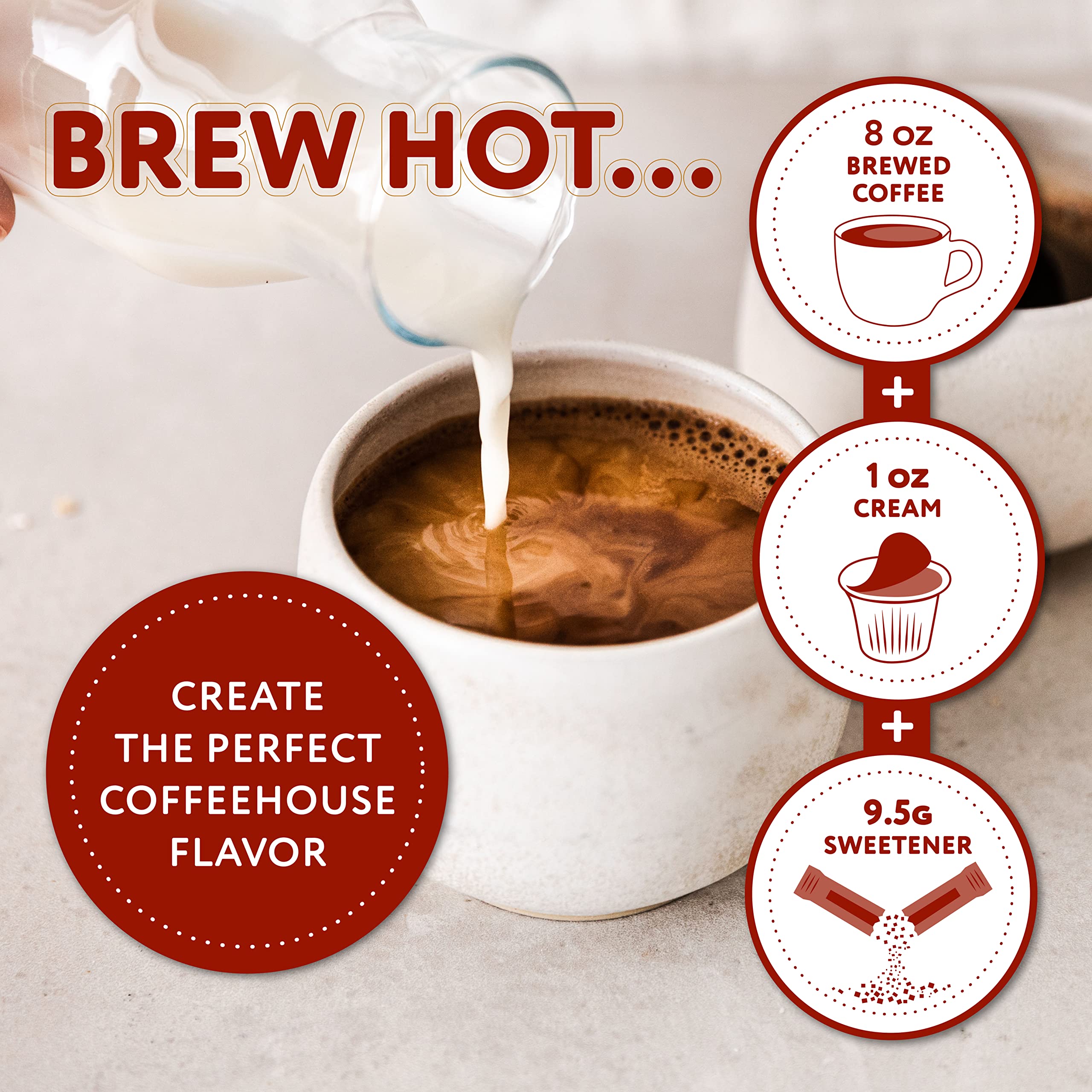 Pouring Paramount Roasters grounds into a filter demonstrating easy home brewing
