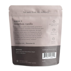 Paromi pyramid sachet close-up revealing whole-leaf Assam and vanilla pieces for richer infusion