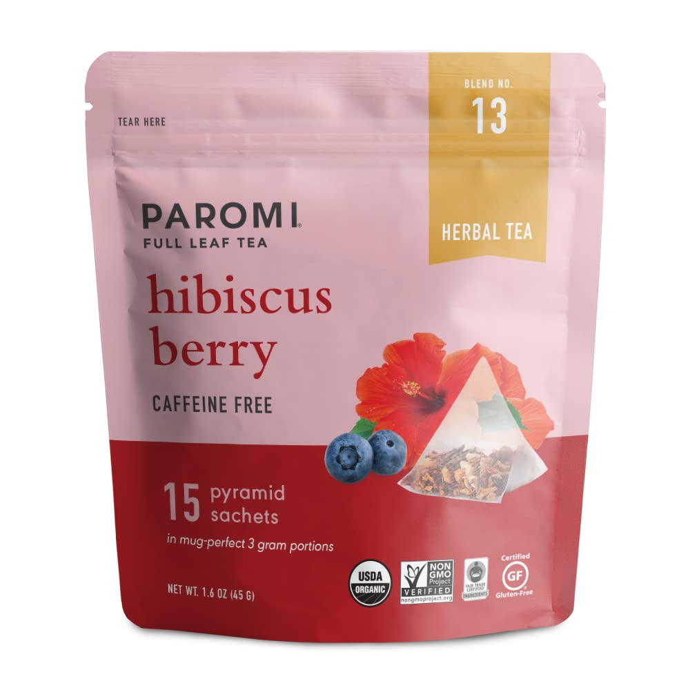 Paromi front pouch showing resealable packaging and organic certifications for freshness