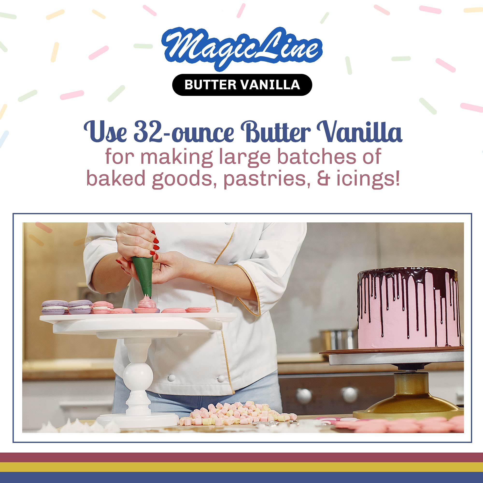 Parrish Magic Line being mixed into cake batter for intense vanilla aroma