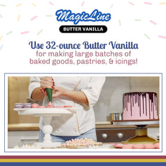 Parrish Magic Line being mixed into cake batter for intense vanilla aroma