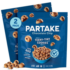 Partake front packaging showing two 12oz bags and product name for easy identification