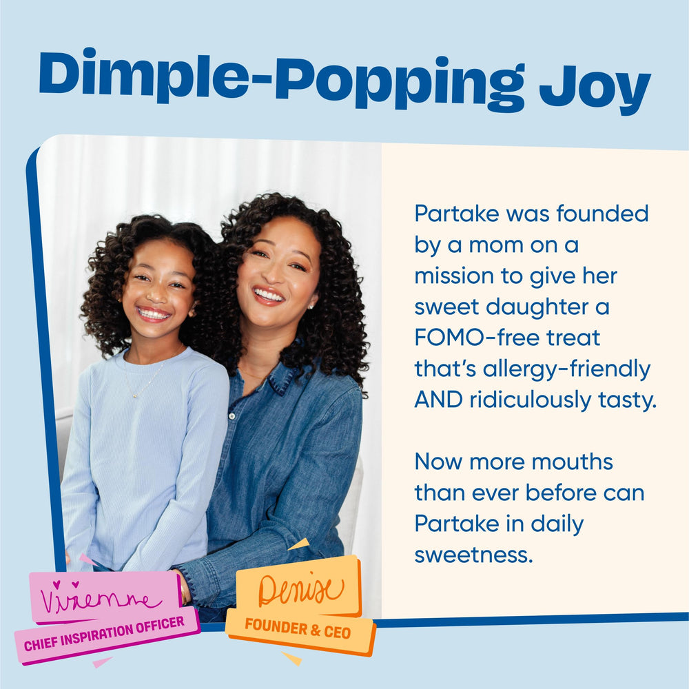 Partake nutrition and ingredient label closeup highlighting non-GMO and vegan benefits