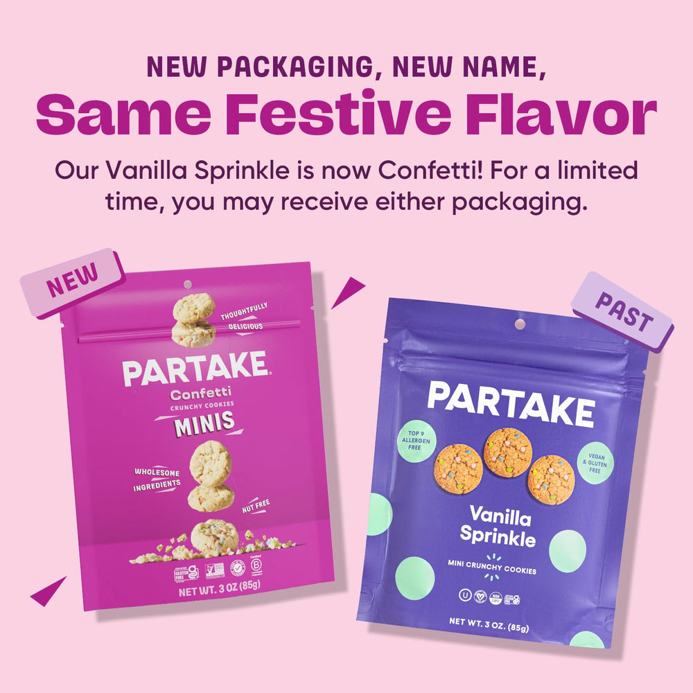 Partake cookie held in hand for scale showing portion-friendly size
