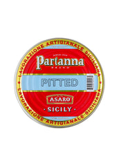 Partanna close-up of olive texture highlighting firm, buttery flesh benefit taste