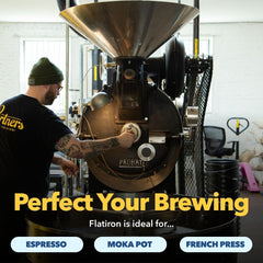 Partners Coffee espresso shot pouring with crema, highlighting rich extraction