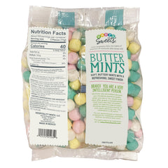 Party Sweets close-up bowl of buttermints highlighting soft texture and rich buttery flavor