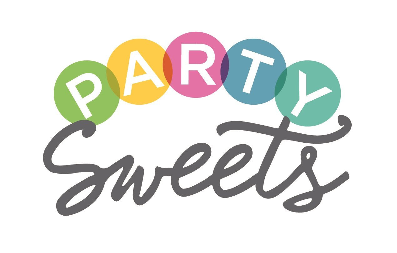 Party Sweets next to a measuring cup shows approximate 350 pieces