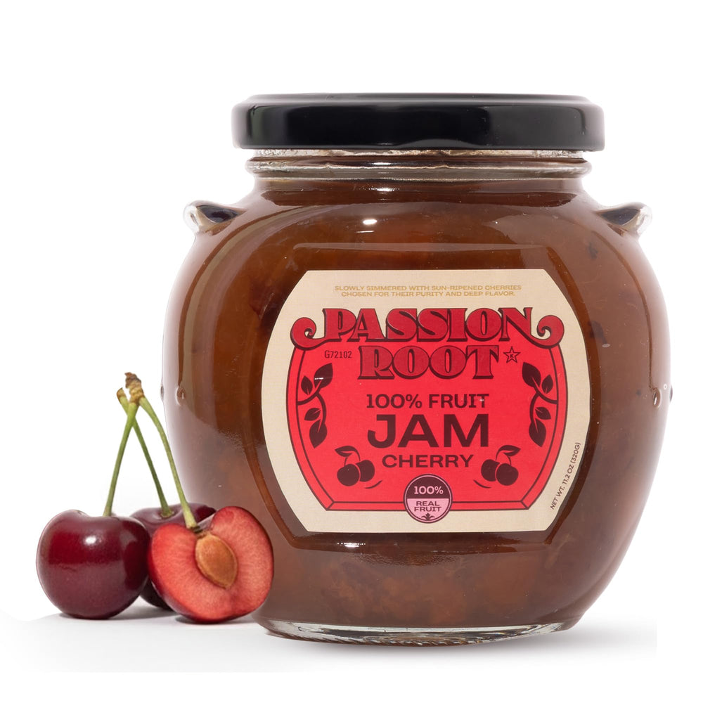 Passion Root jar front label showing brand and product benefits