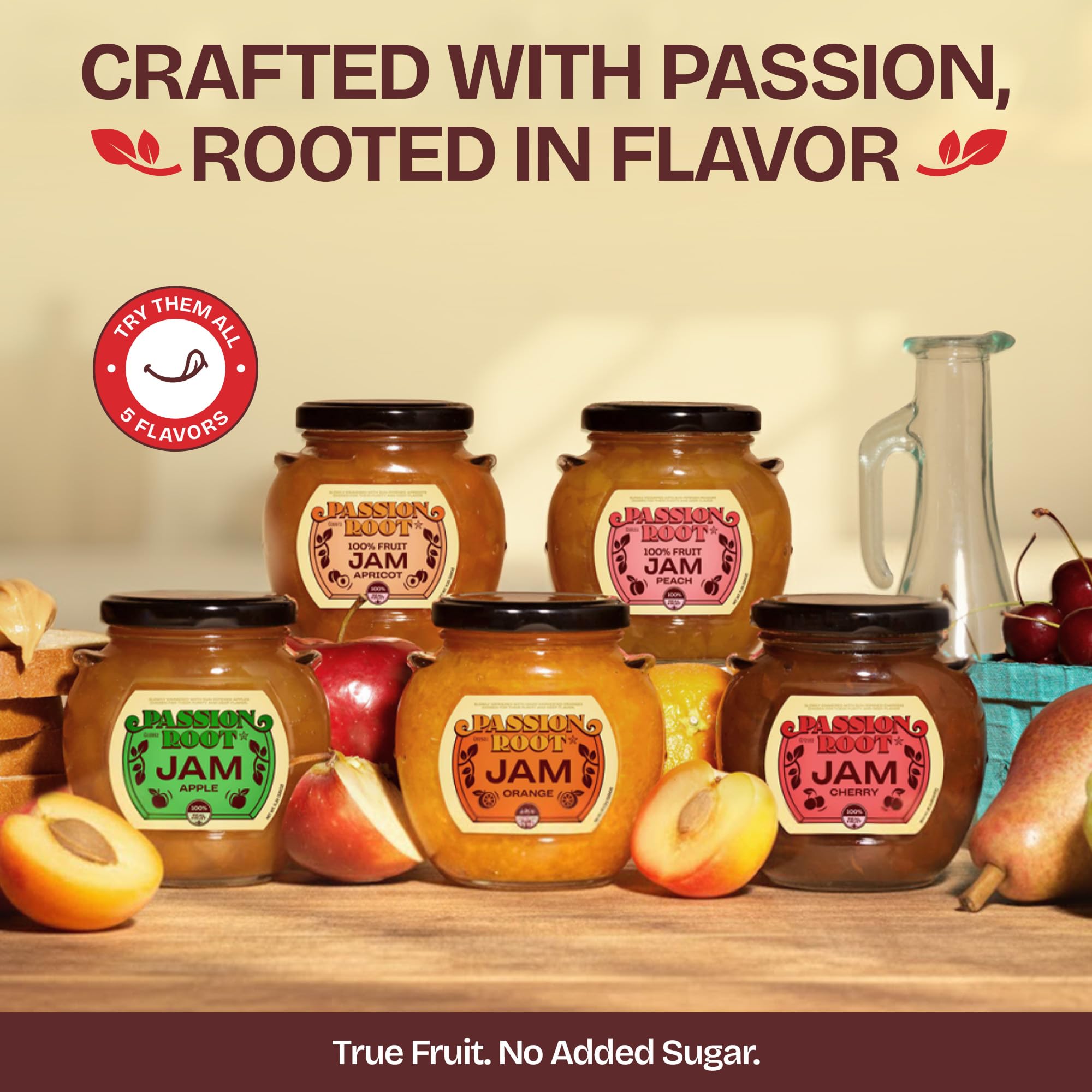 Passion Root spoon portion showing serving size and spreadability