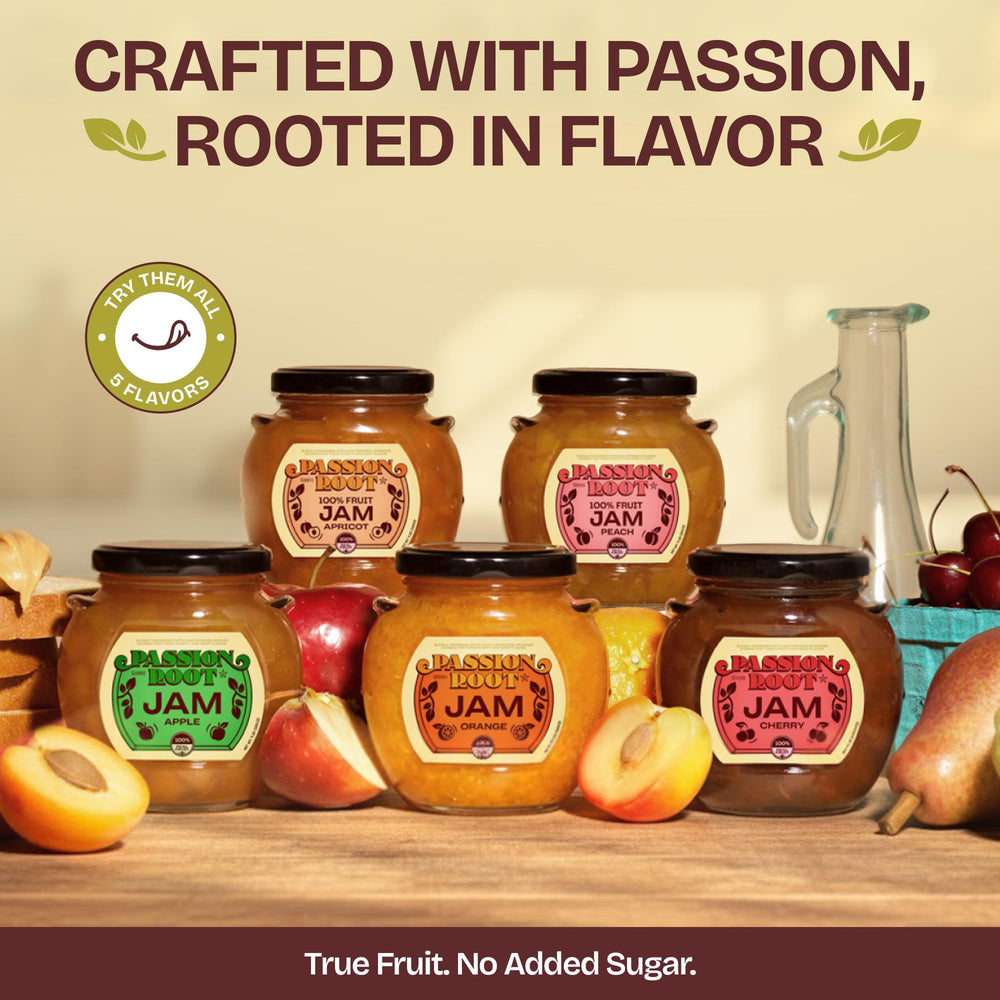 Passion Root ingredient label close-up highlighting no added sugar benefits