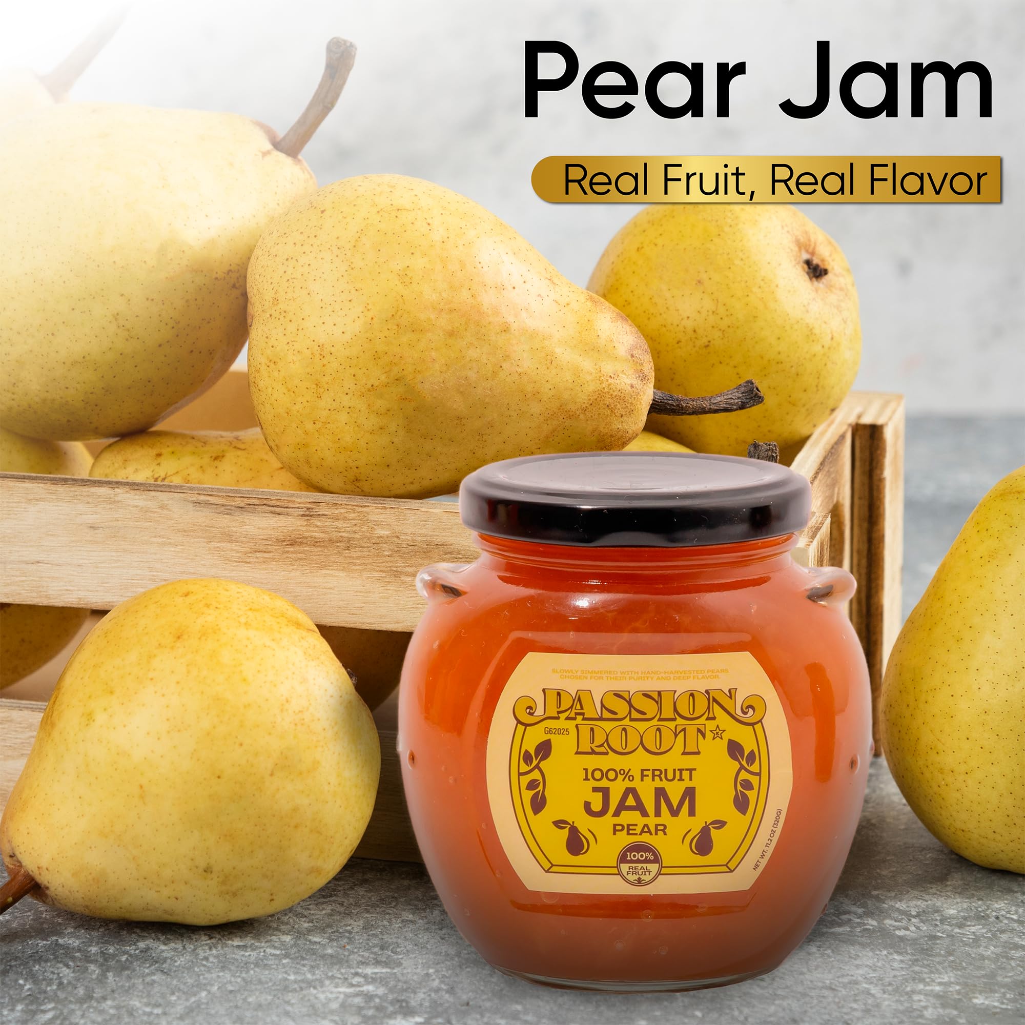 Passion Root jam on a breakfast table adding wholesome fruit flavor