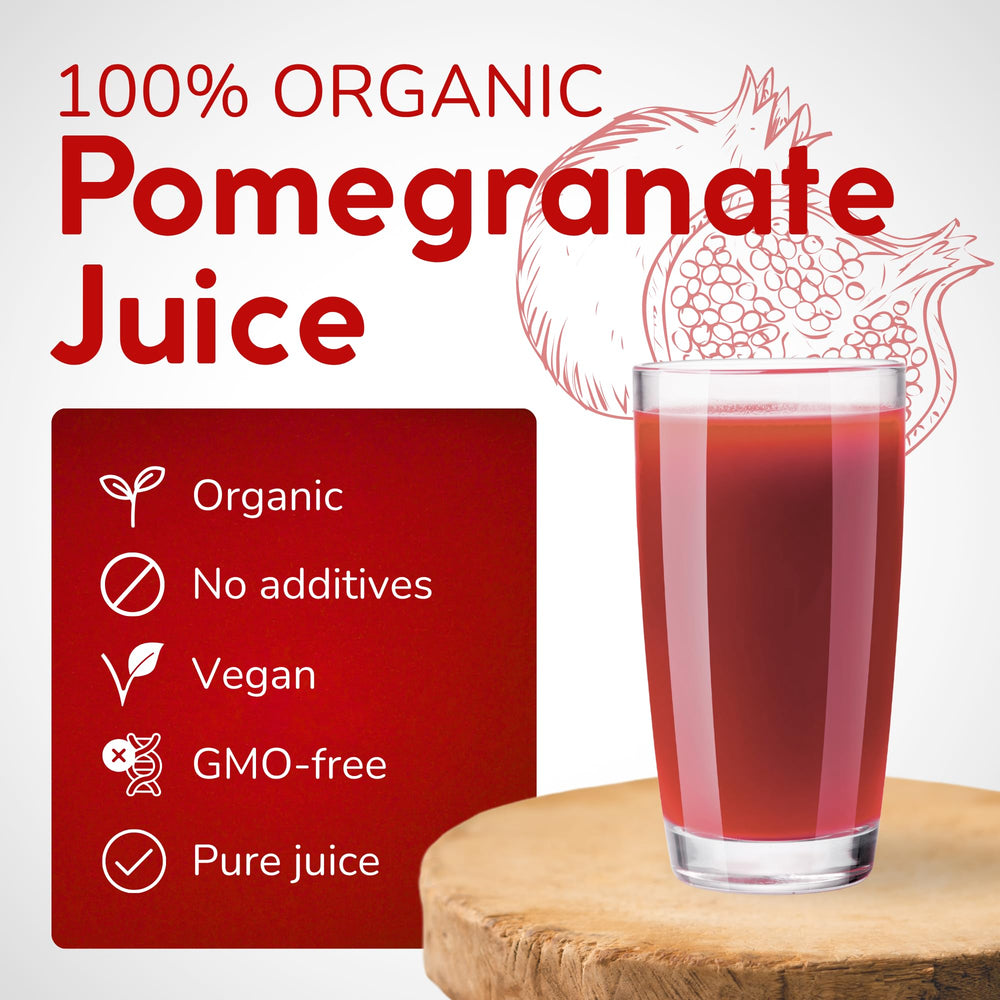 PassionBio juice close-up highlighting deep ruby color and fresh taste
