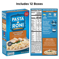 Pasta Roni close-up of creamy garlic Alfredo sauce texture and appeal