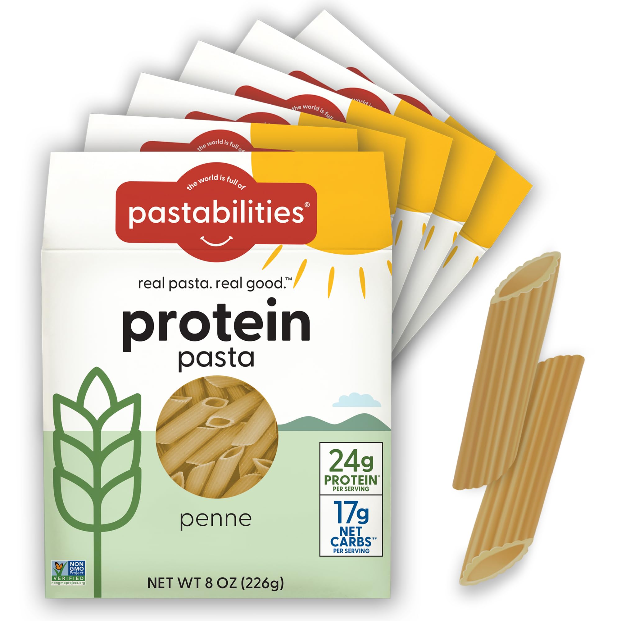 pastabilities penne front packaging showing brand and serving suggestion