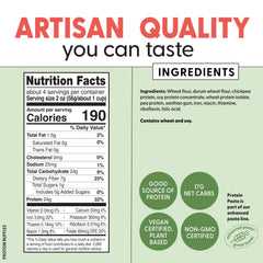 pastabilities cooked ruffles in a bowl with sauce showing satisfying portion and protein boost