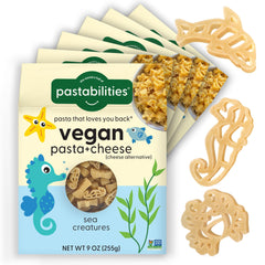 Pastabilities front packaging showing under the sea shapes and family size benefits