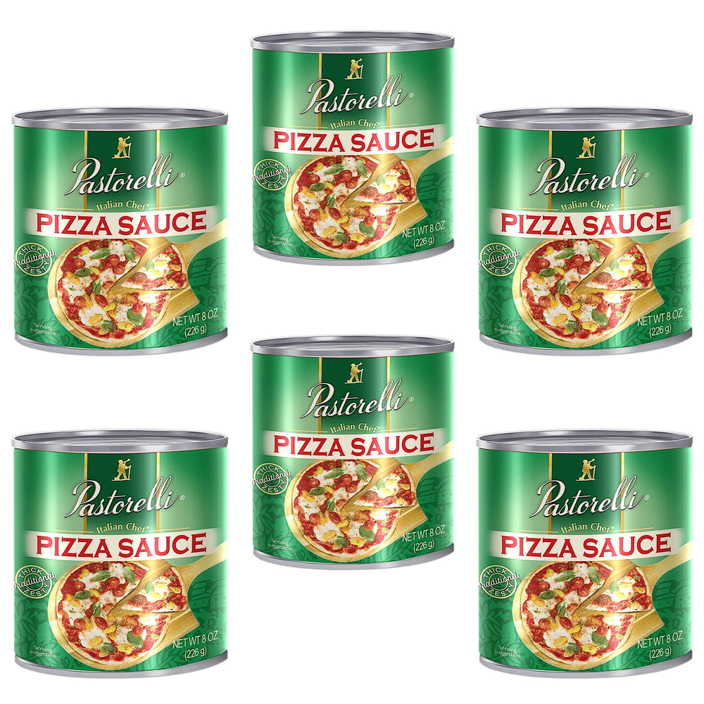 Pastorelli front packaging showing six 8oz cans and award icon, invites confidence
