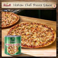 Pastorelli open can texture close-up displaying rich tomato consistency and gloss