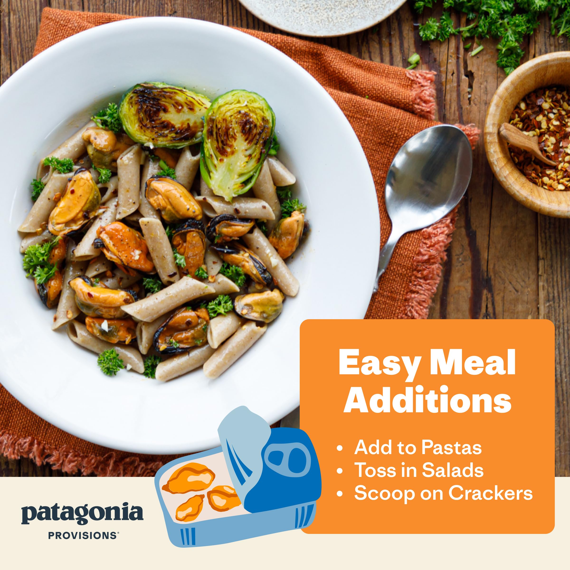 Patagonia Provisions ingredient and nutrition label — clear sourcing and nutrients