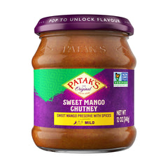 Patak's front label jar showing brand and product for easy identification