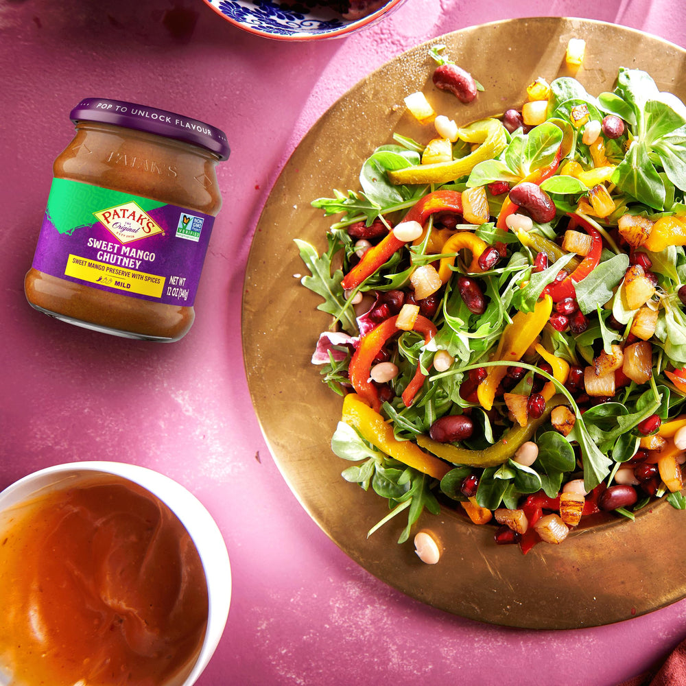Patak's used as glaze on grilled chicken adding sweet-savory finish
