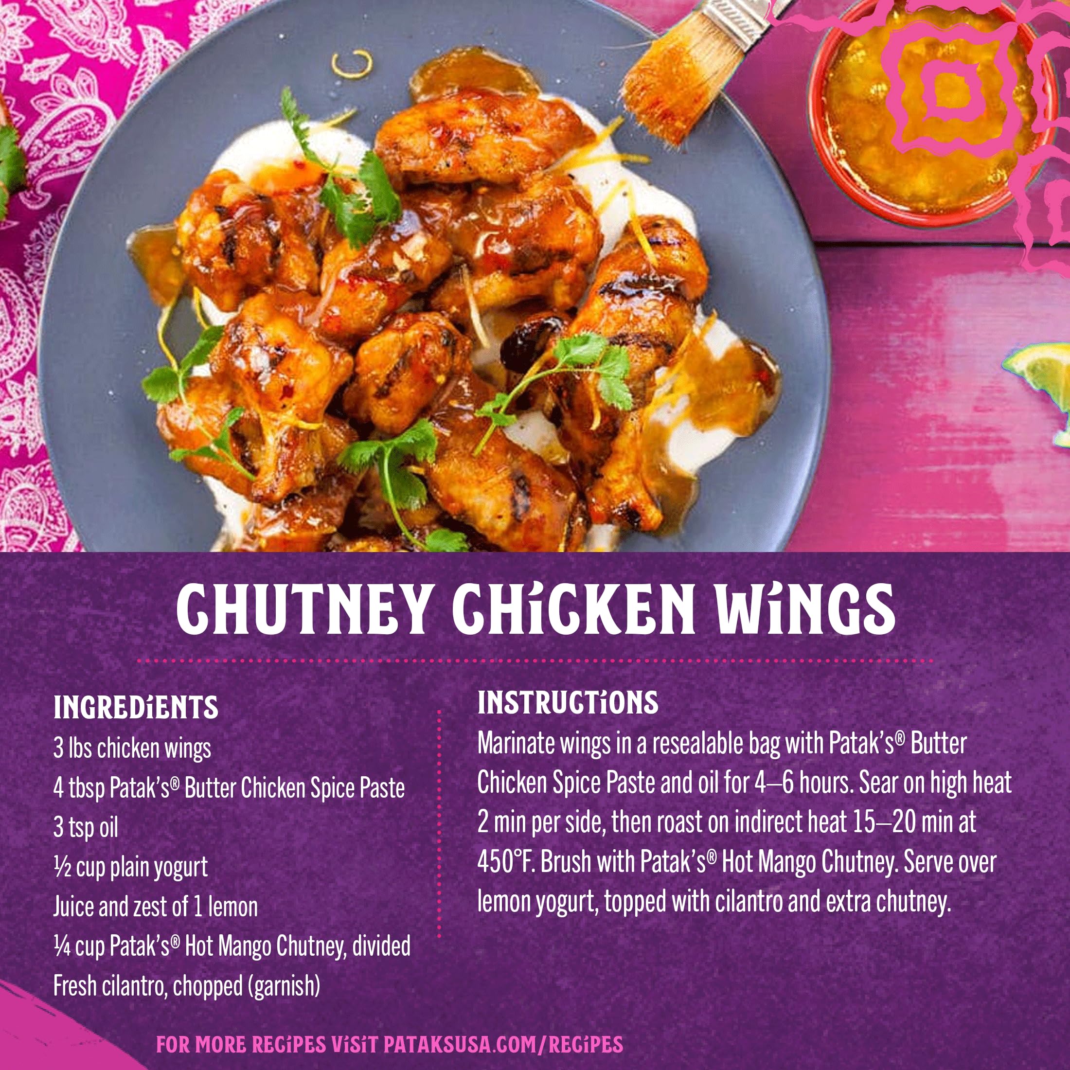 Patak's chutney served on a cheese board adding sweet-spicy contrast