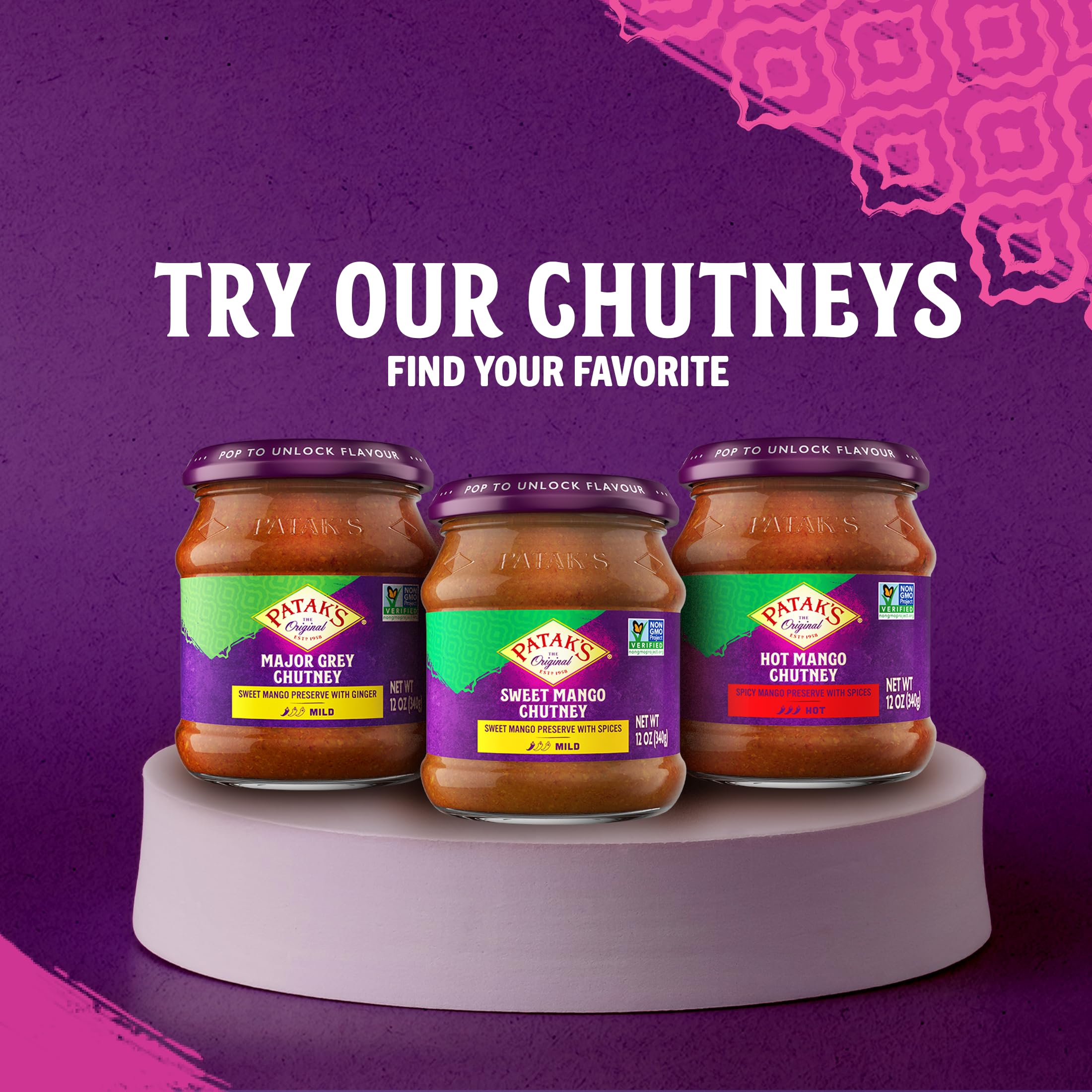 Patak's two 12 oz jars side-by-side showing pack size and pantry convenience