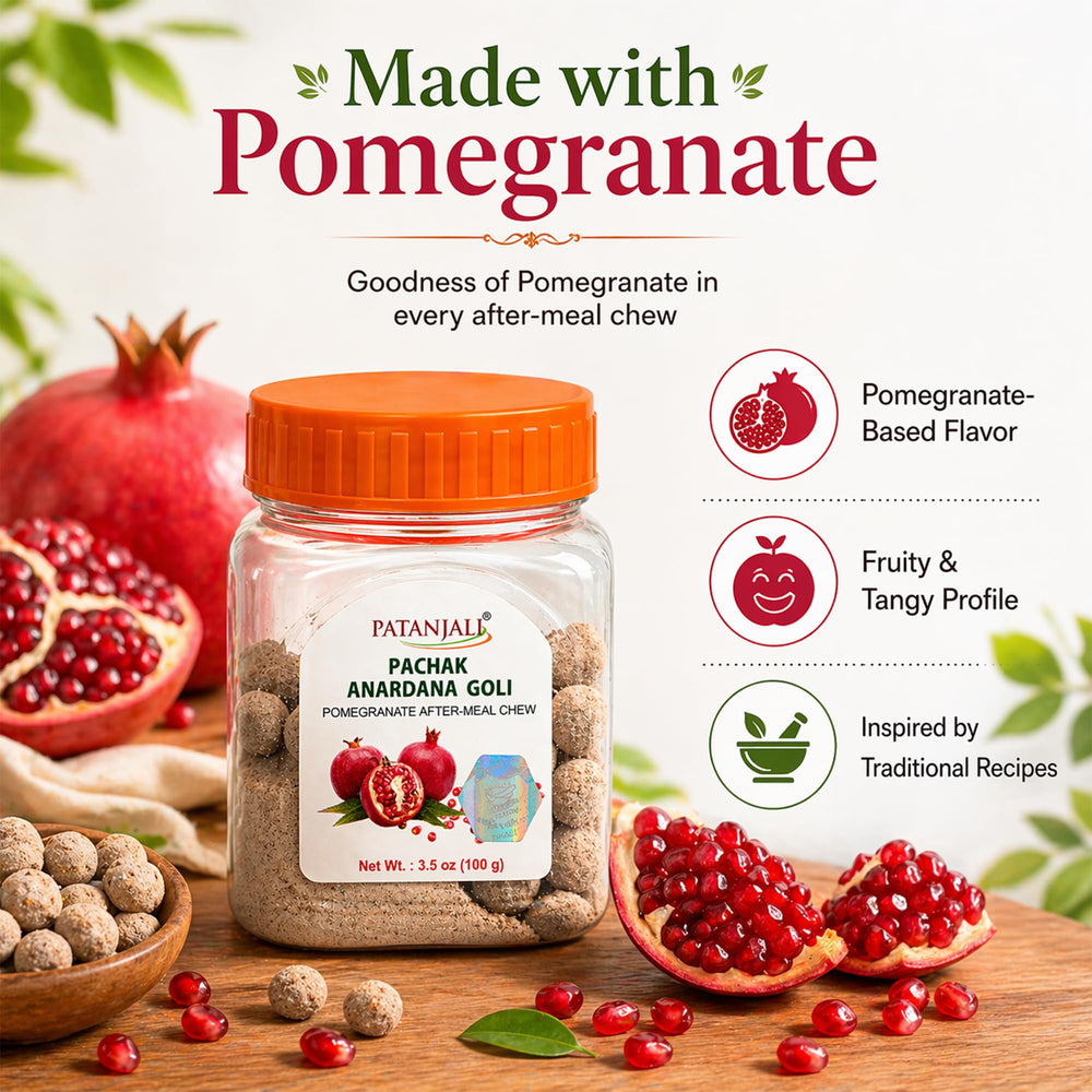 patanjali contents on a spoon illustrating portion size and serving idea
