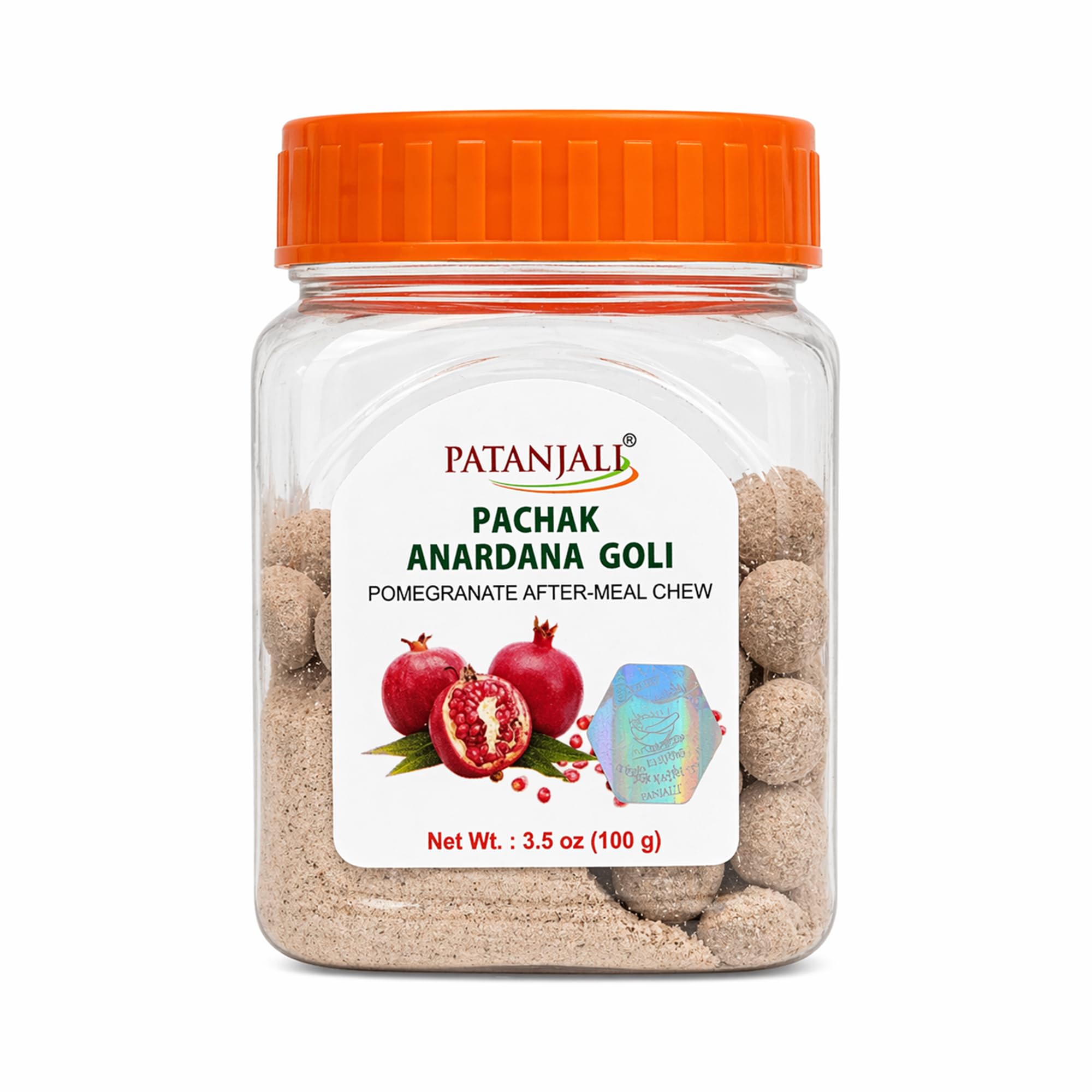 patanjali lozenges on a plate in an after-meal setting for palate-cleansing benefit